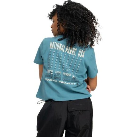 Parks Project National Parks Fill In Cropped T-Shirt - Teal - XXL - Picture 2 of 9